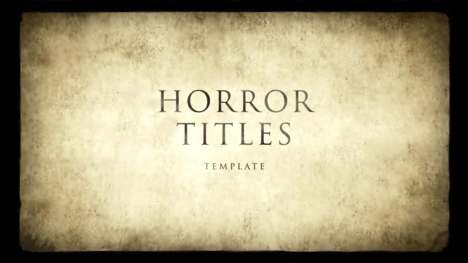 Horror Movie Titles - Download Videohive 7586081