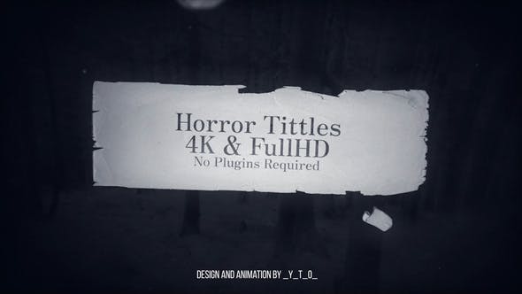 Horror Titles - Download Videohive 34935658