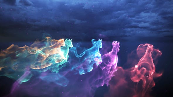 Horse Particle Trails Logo - Download 24767785 Videohive