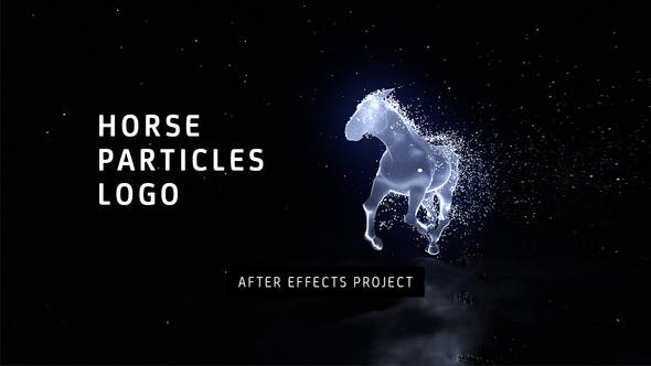 Horse Particles Logo - 43073326 Videohive Download
