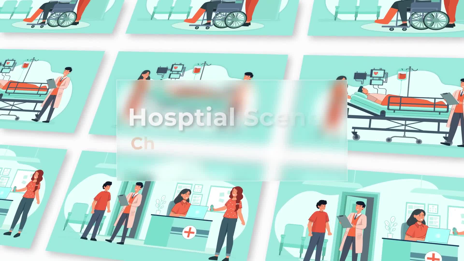 Hospital Character Animation Scene Pack Videohive 37074865 After Effects Image 1