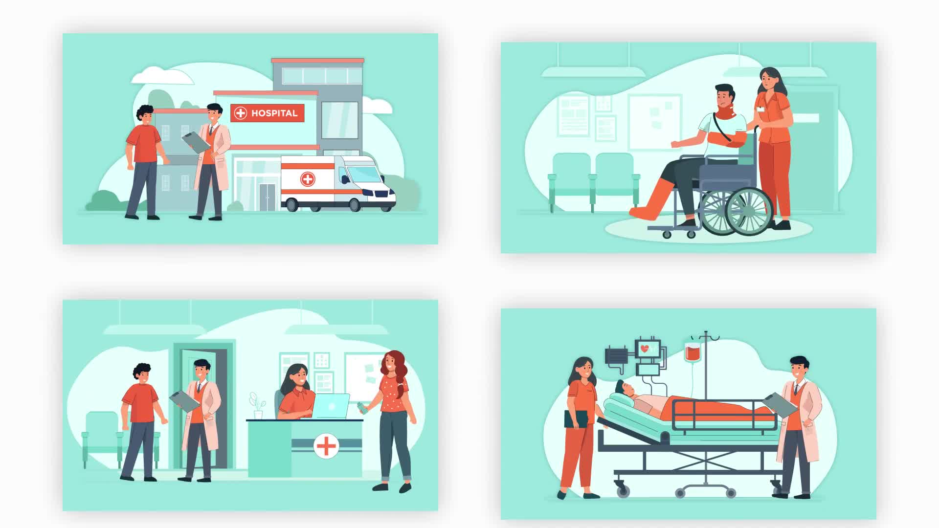 Hospital Character Animation Scene Pack Videohive 37074865 After Effects Image 9