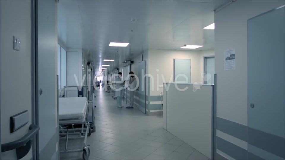 Hospital Corridor 2  Videohive 12783128 Stock Footage Image 3