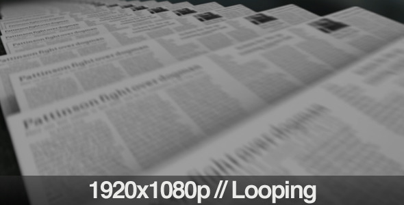 Hot Off The Press Newspapers Printing Loop - Download Videohive 2803619