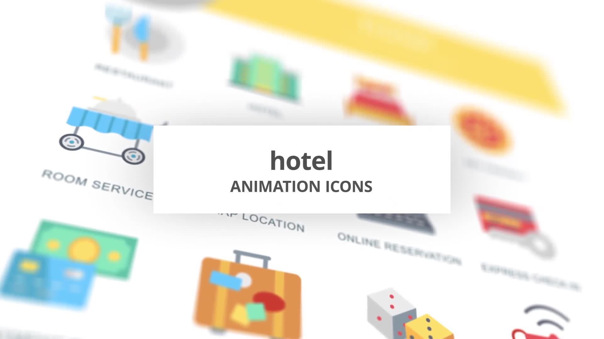 Hotel Animation Icons Videohive 26634656 After Effects Image 1