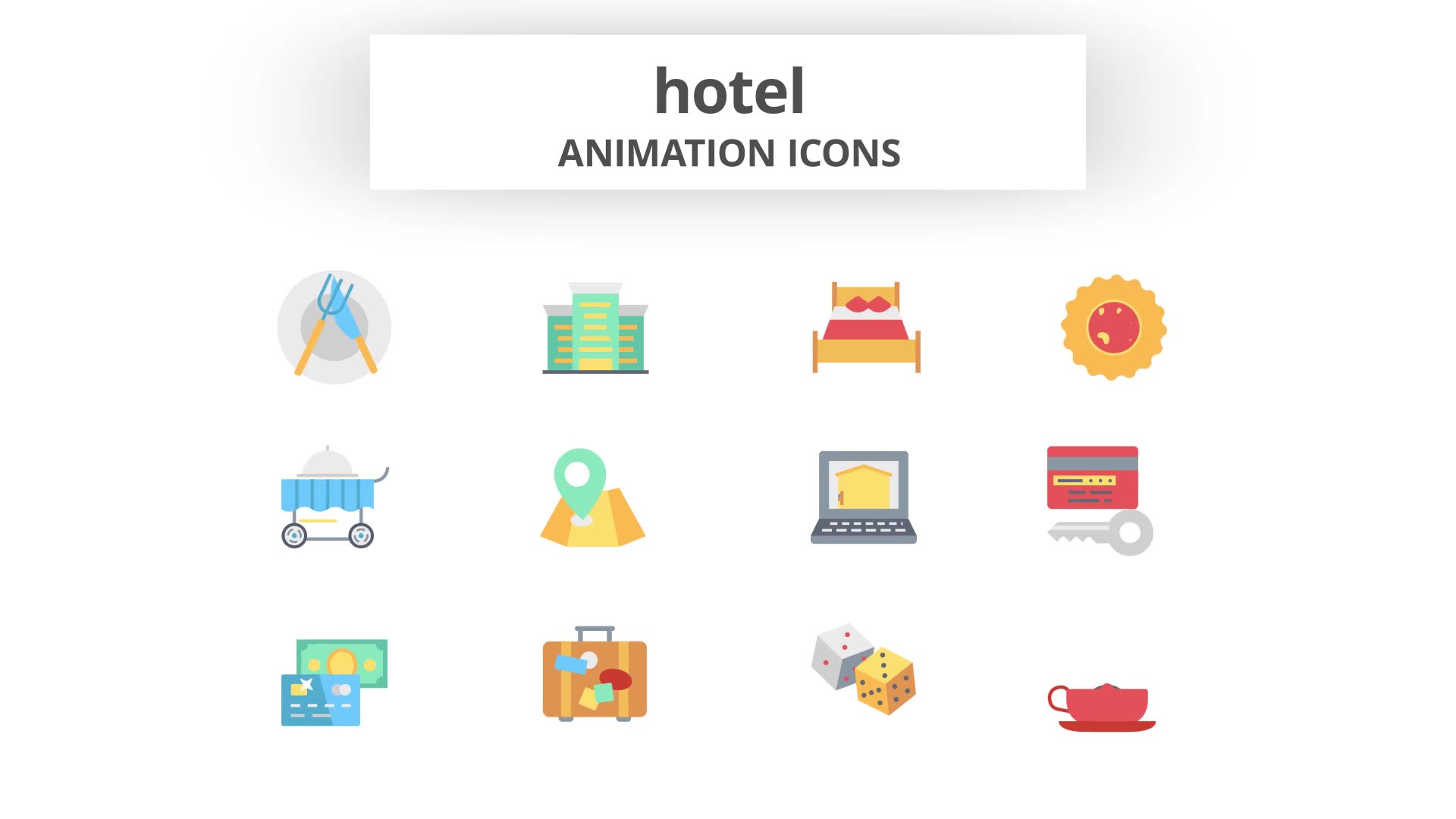 Hotel Animation Icons Videohive 26634656 After Effects Image 10