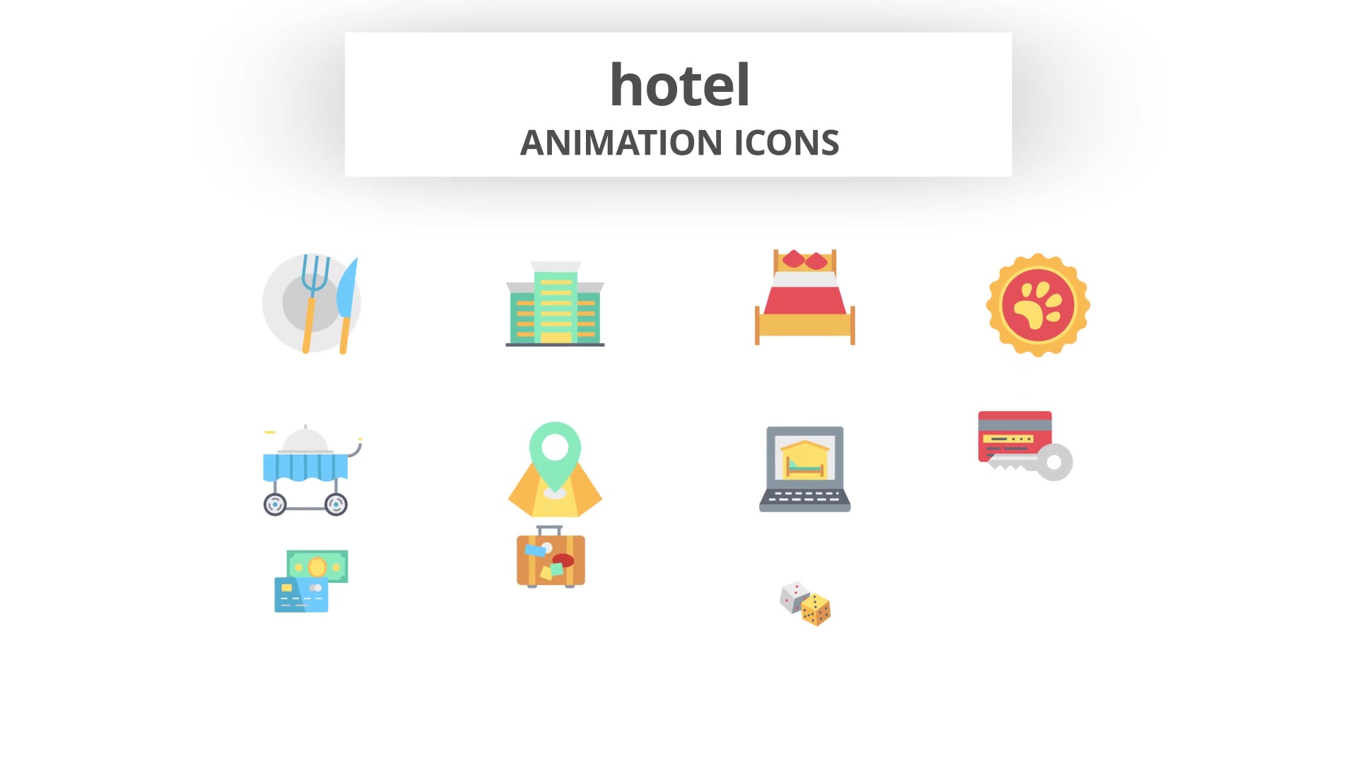 Hotel Animation Icons Videohive 26634656 After Effects Image 4