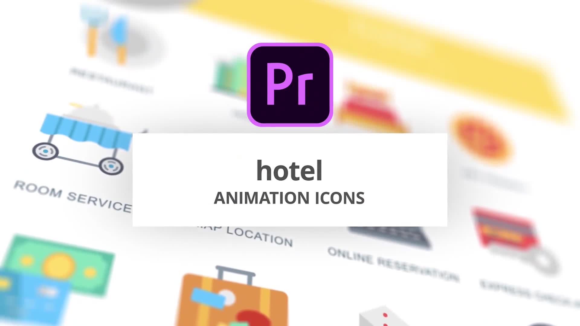 Hotel Animation Icons (MOGRT) Videohive 26755767 Premiere Pro Image 1