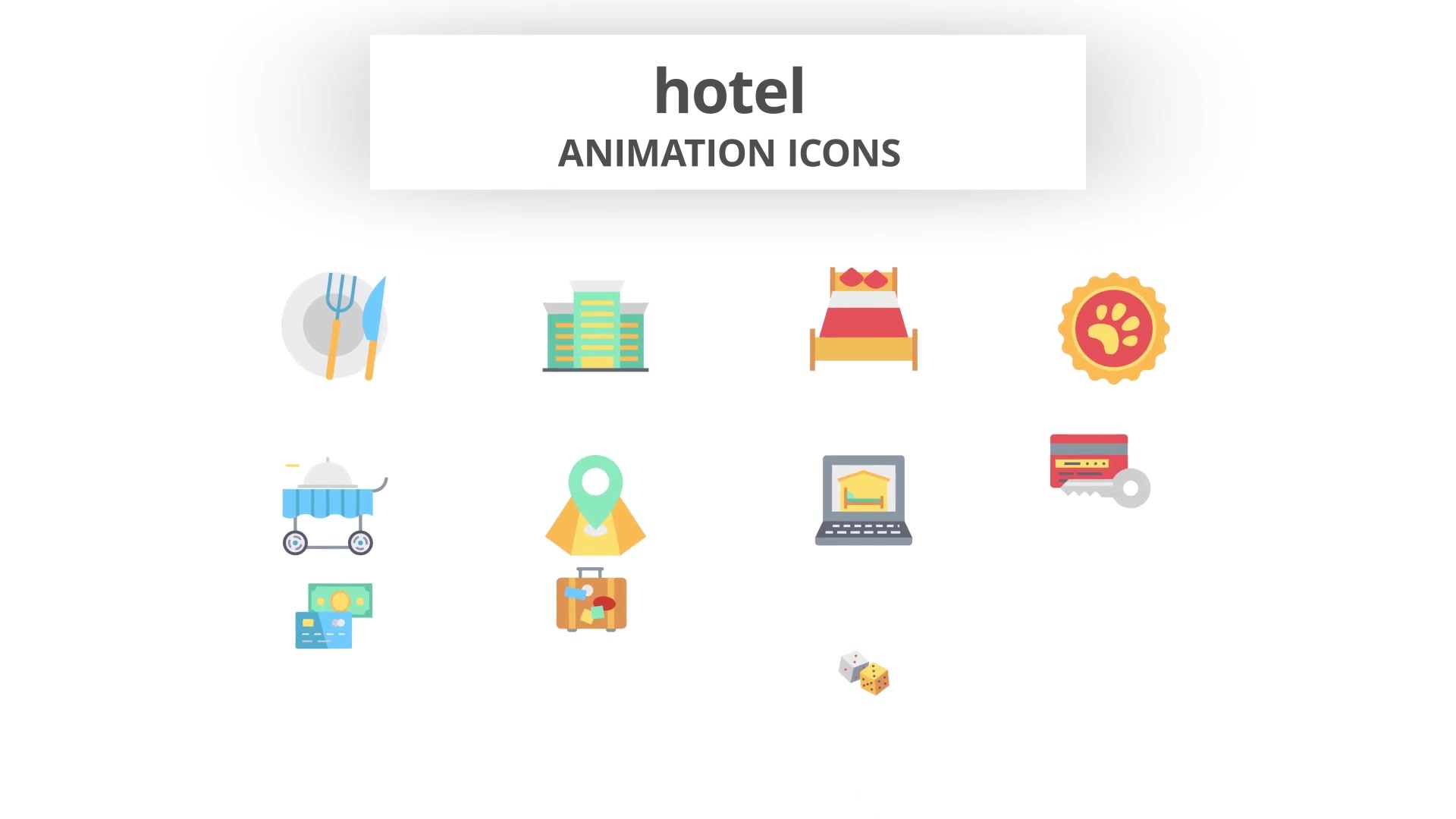 Hotel Animation Icons (MOGRT) Videohive 26755767 Premiere Pro Image 4