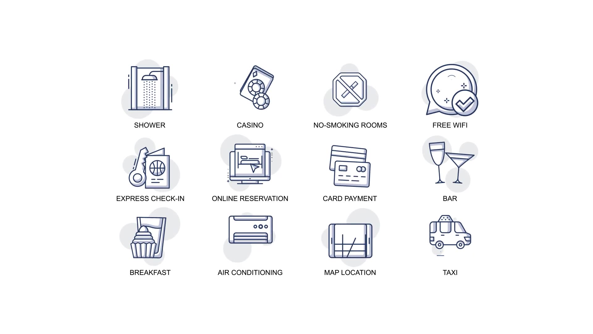 Hotel service Animation Icons Videohive 34760661 After Effects Image 6