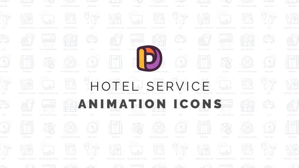 Hotel service Animation Icons - Videohive Download 34760661