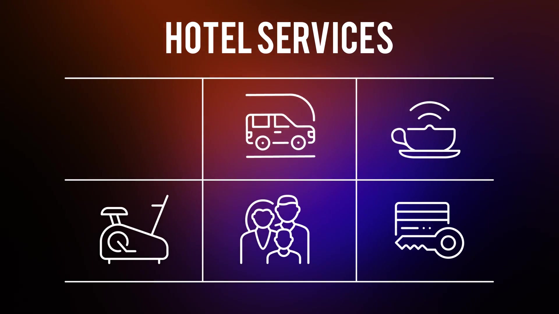 Hotel Services 25 Outline Icons - Download Videohive 23195047