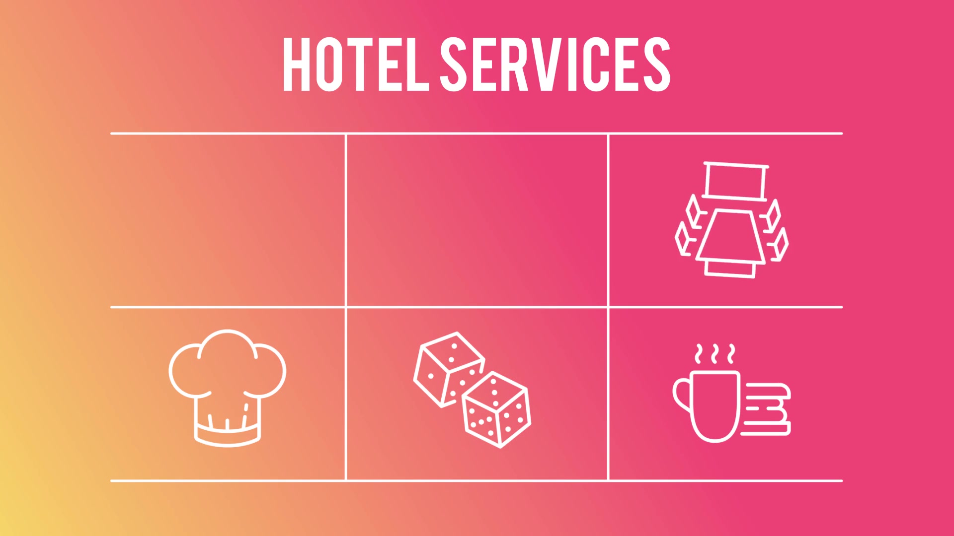 Hotel Services 50 Thin Line Icons - Download Videohive 23172131