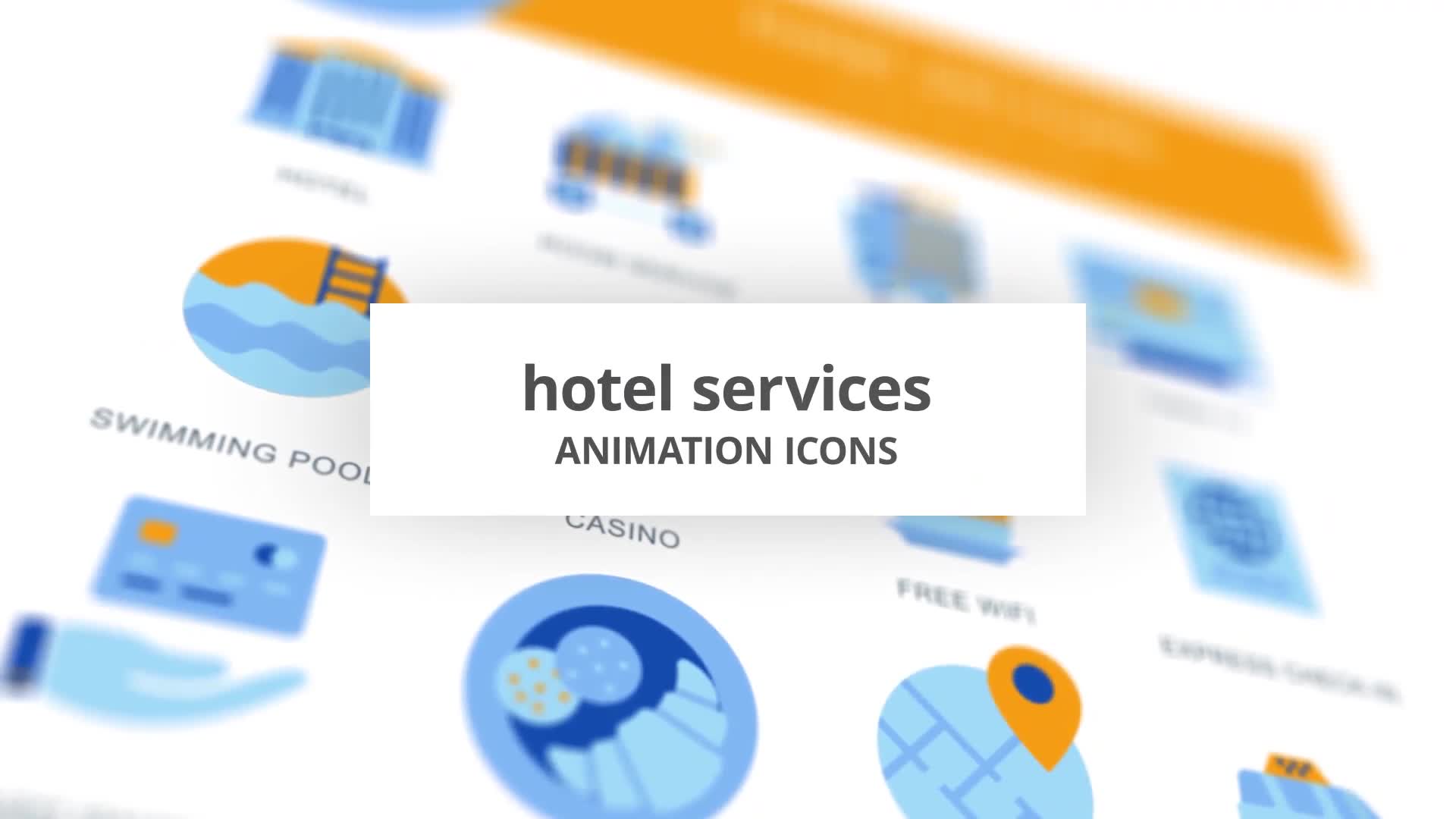 Hotel Services Animation Icons Videohive 28168274 After Effects Image 1