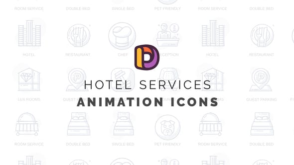 Hotel services Animation Icons - Videohive 32812451 Download
