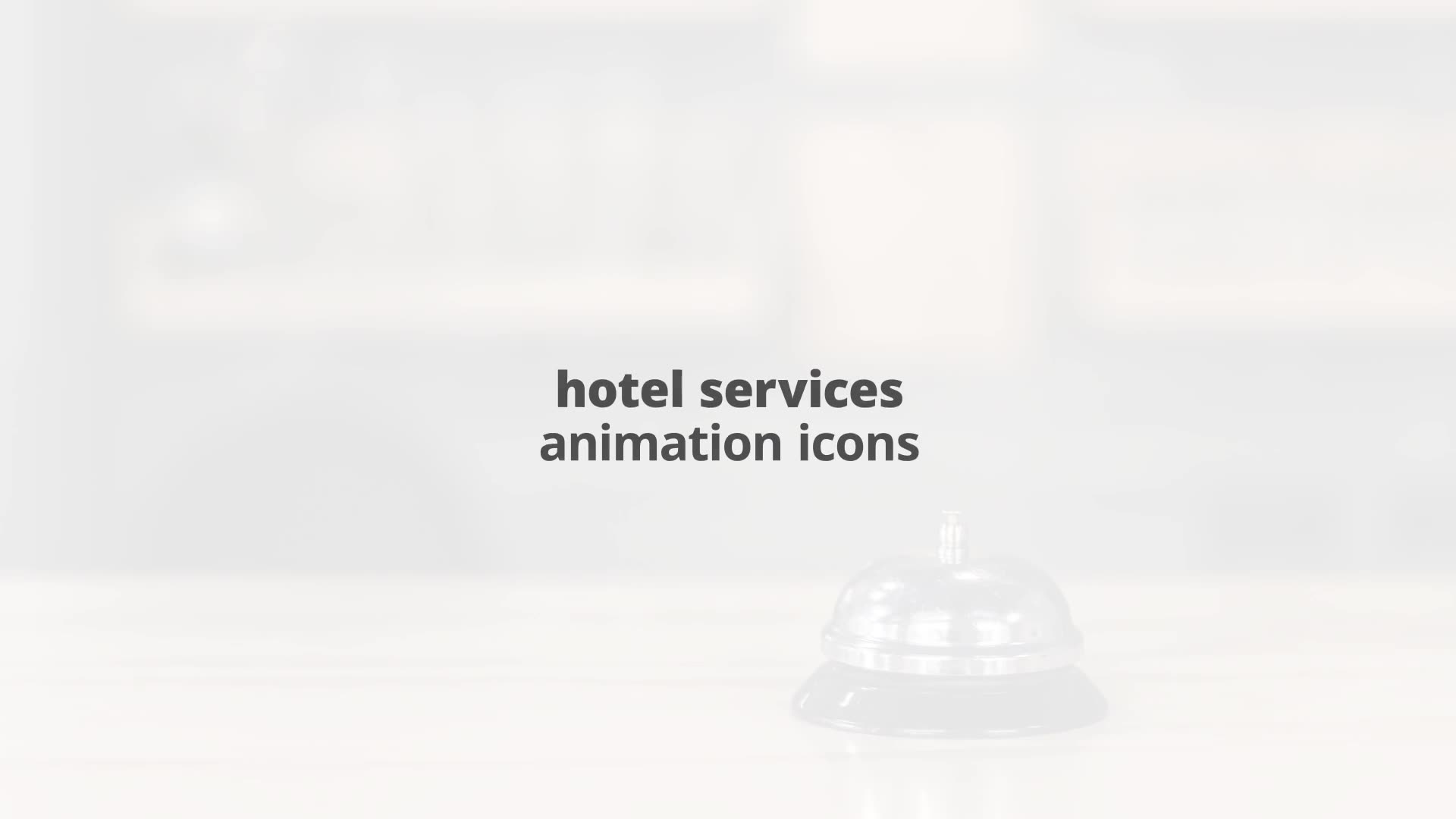 Hotel Services Flat Animated Icons Videohive 24429453 After Effects Image 2
