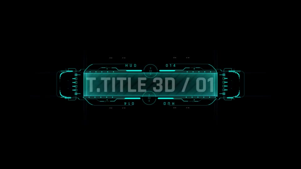 HUD 3D Text Titles Videohive 39236407 After Effects Image 3