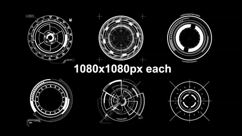 HUD Circle Elements - Download Videohive 16290765