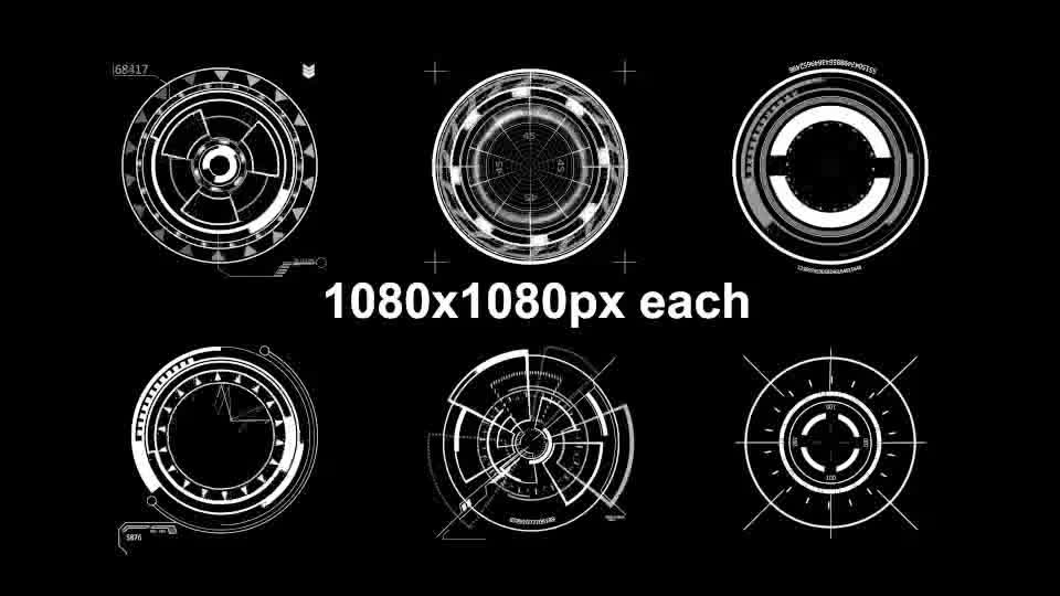 HUD Circle Elements - Download Videohive 16290765