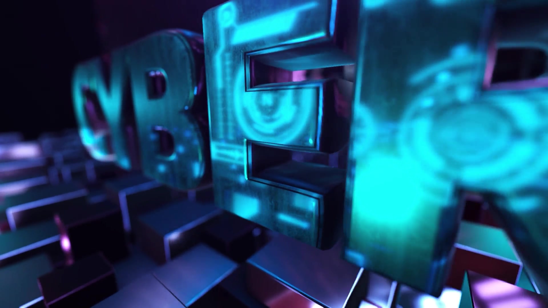 HUD Cubes Logo Opener Videohive 37227230 After Effects Image 4