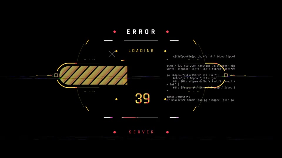 HUD Cyberpunk System Error Videohive 39354308 After Effects Image 10
