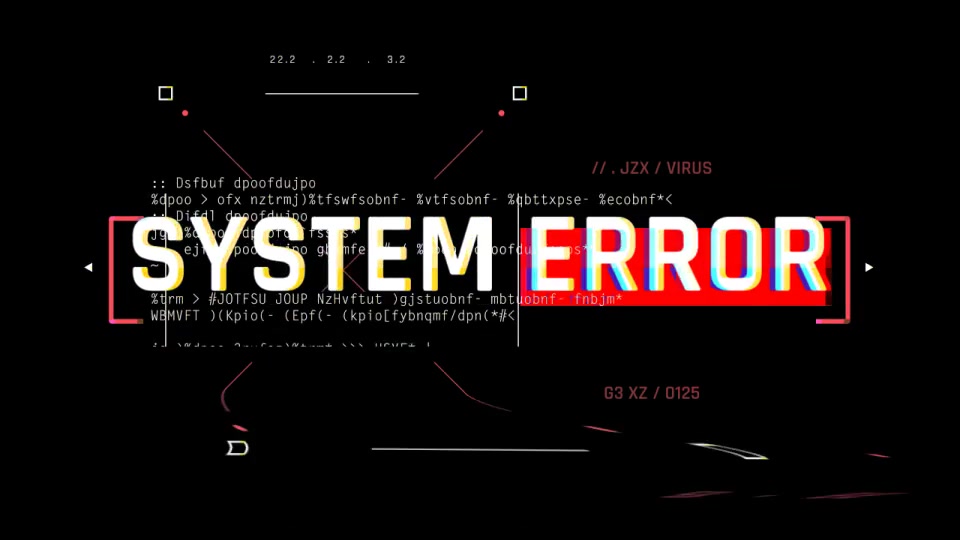 HUD Cyberpunk System Error Videohive 39354308 After Effects Image 4