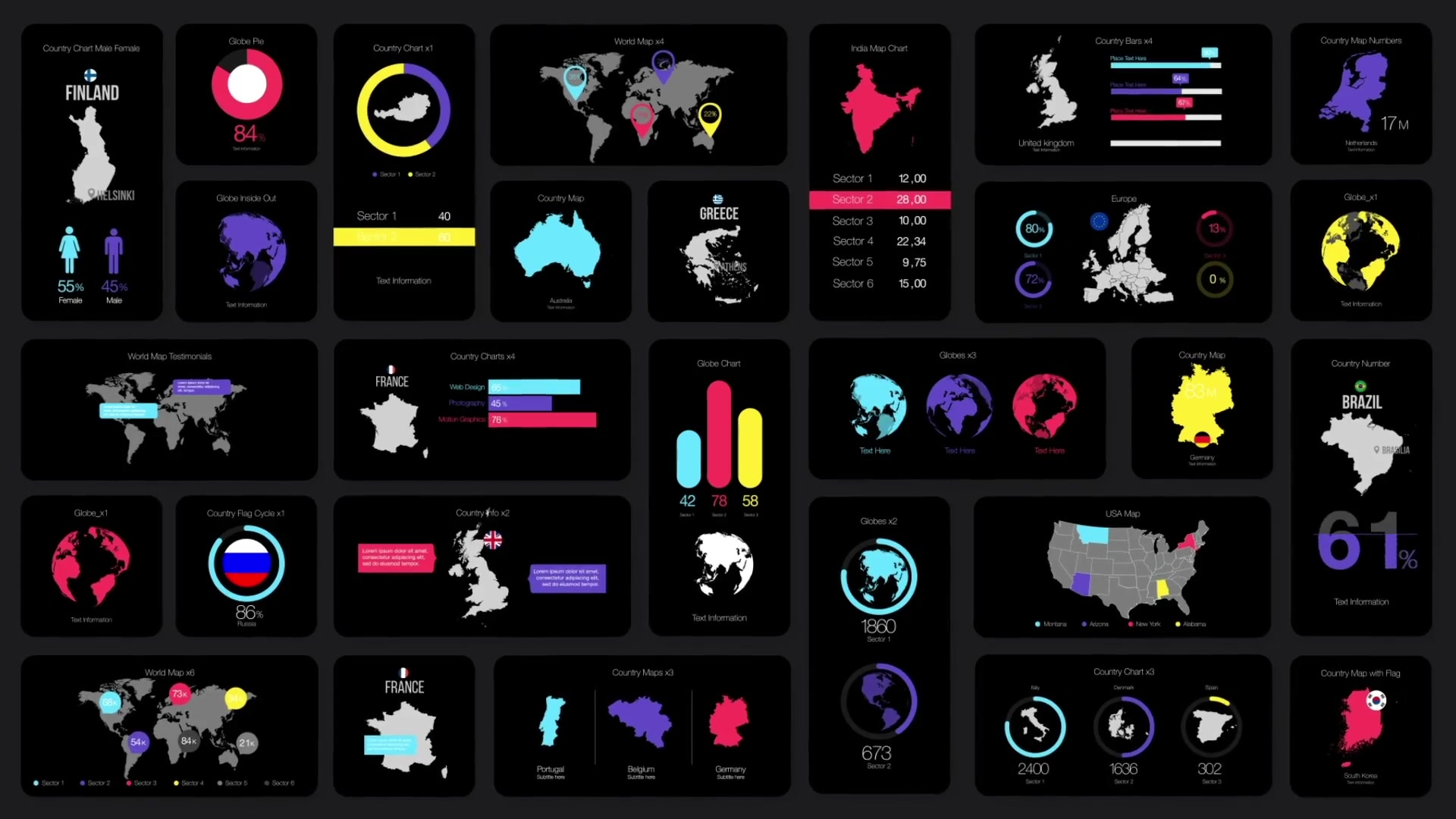 HUD Dashboard Infographics Essential Graphics for Premiere Pro Videohive 31652530 Premiere Pro Image 5