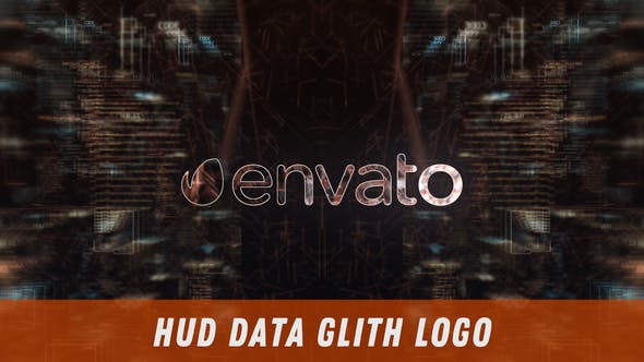 HUD Data Glith Logo - Download 30562637 Videohive