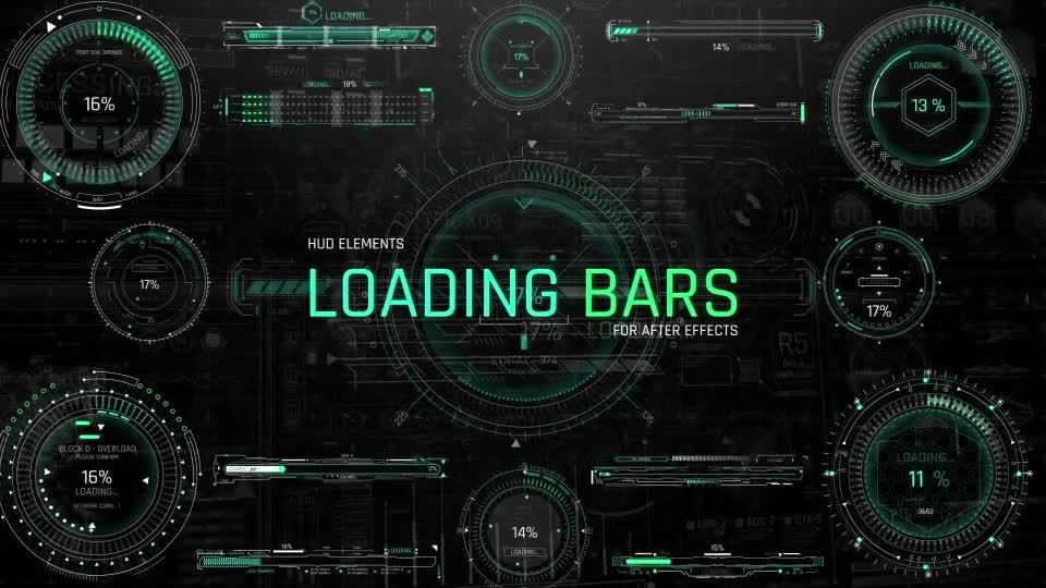HUD Elements Loading Bars Videohive 40518380 After Effects Image 1