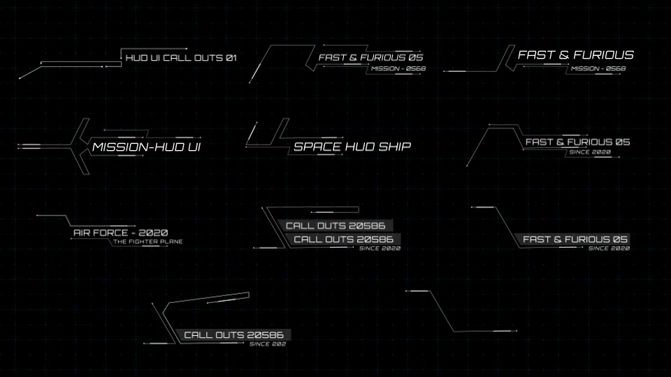 HUD Elements Pack 1 Videohive 39209206 After Effects Image 10