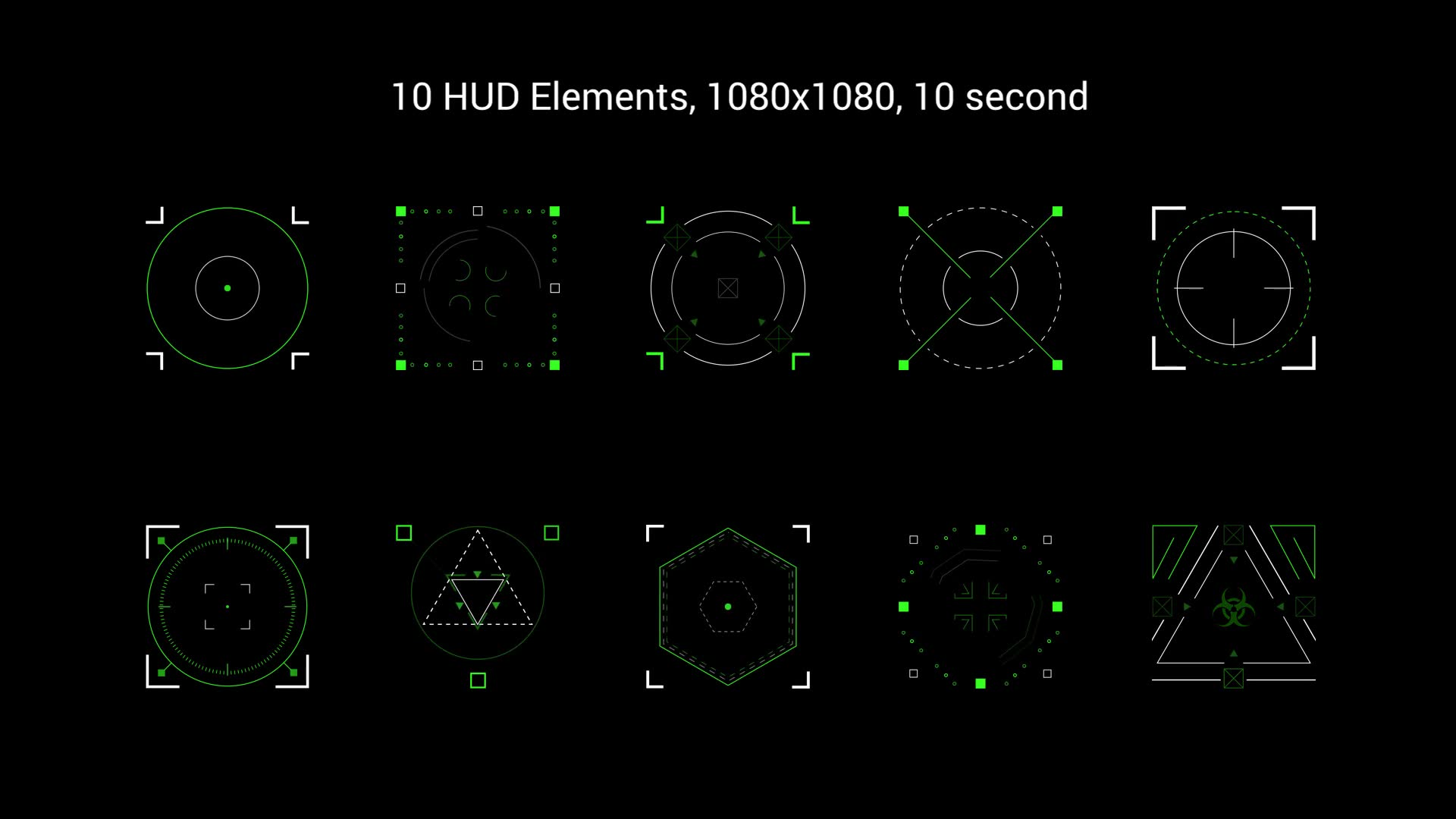 HUD Pack Target Videohive 35237906 After Effects Image 2