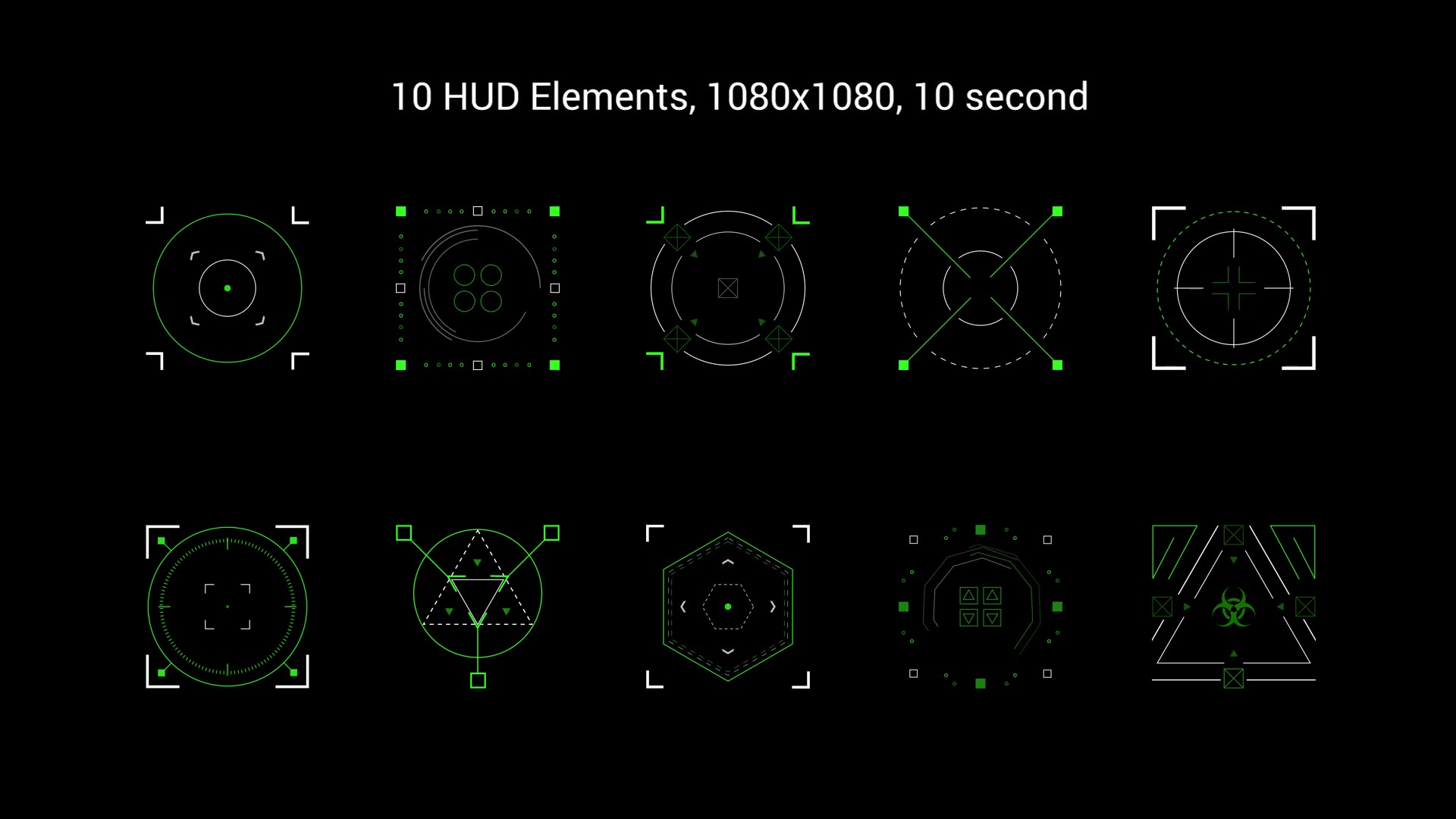 HUD Pack Target Videohive 35237906 After Effects Image 3