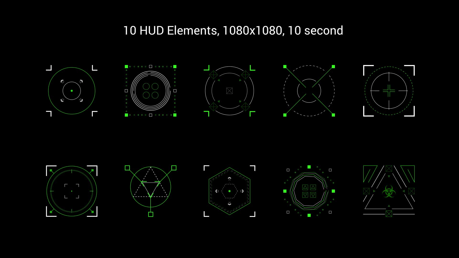 HUD Pack Target Videohive 35237906 After Effects Image 6
