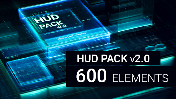 HUD Pack v2.0 600 elements - Download Videohive 21100353