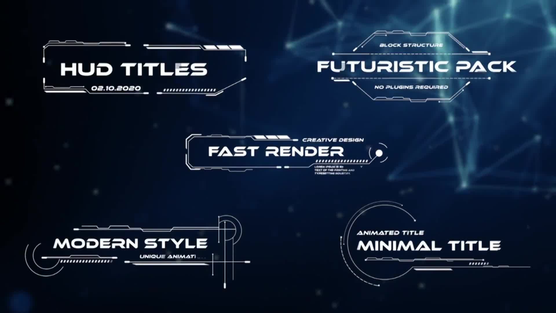 HUD Titles Videohive 29690952 Apple Motion Image 1