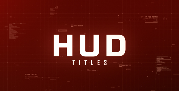Hud Titles - Download Videohive 17121099