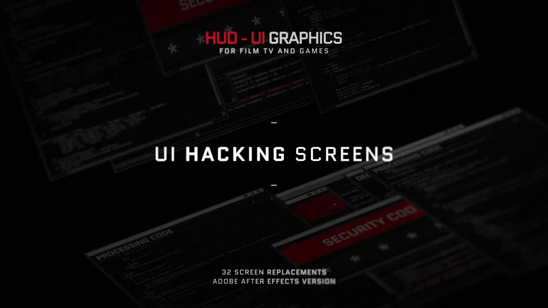 HUD UI Hacking Screens Videohive 36234921 After Effects Image 1