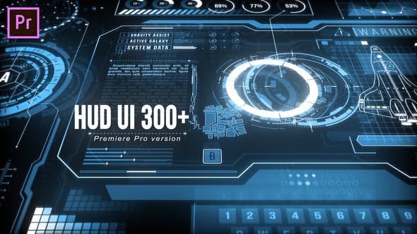 HUD UI Pack 300+ for Premiere Pro - 25601956 Videohive Download