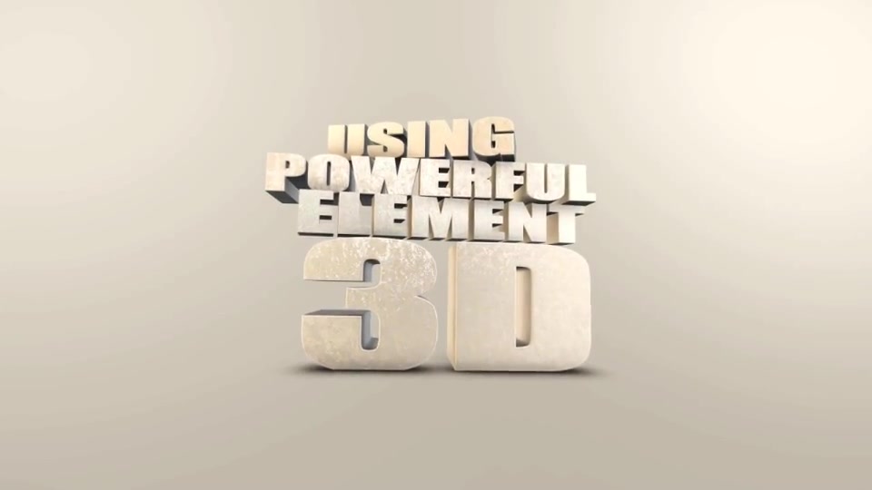 Huge Elegant 3D Titles - Download Videohive 5767535