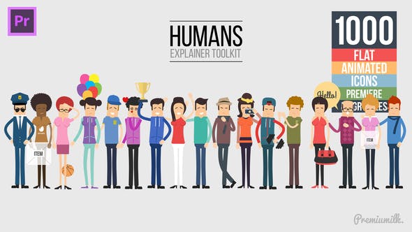 Humans Explainer Essential Graphics | Mogrt - Download 23135812 Videohive