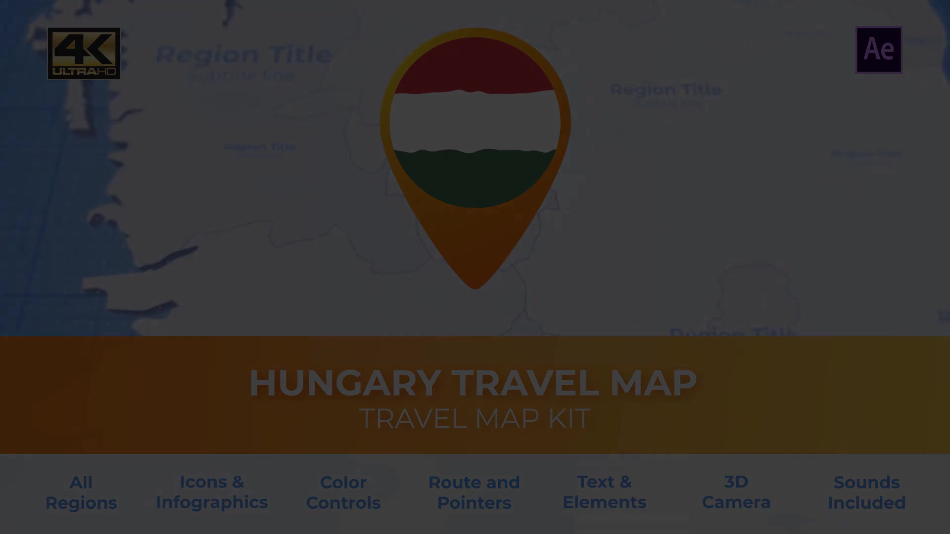Hungary Map Hungary Travel Map Videohive 30470489 After Effects Image 6