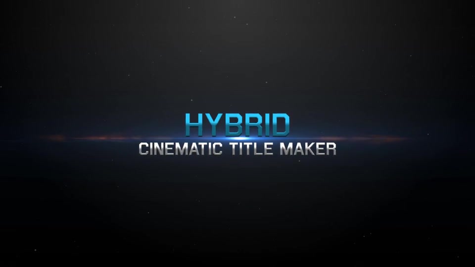 Hybrid Cinematic Title Maker - Download Videohive 5453854