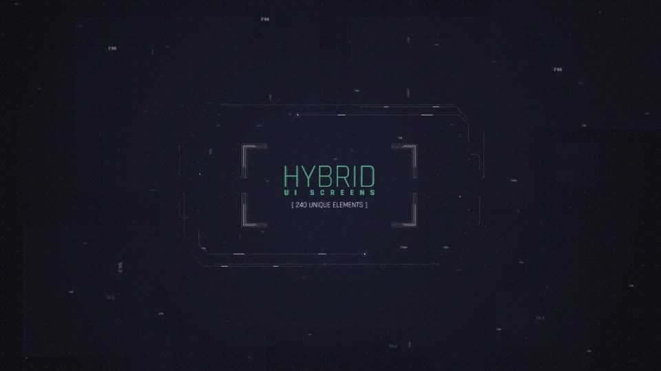 Hybrid Ui Screens / HUD Pack / Broadcast 240 Elements - Download Videohive 19482085