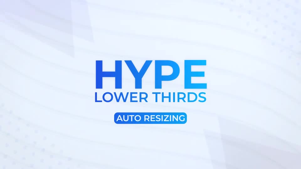 HYPE Lower Thirds Videohive 22453537 Apple Motion Image 1