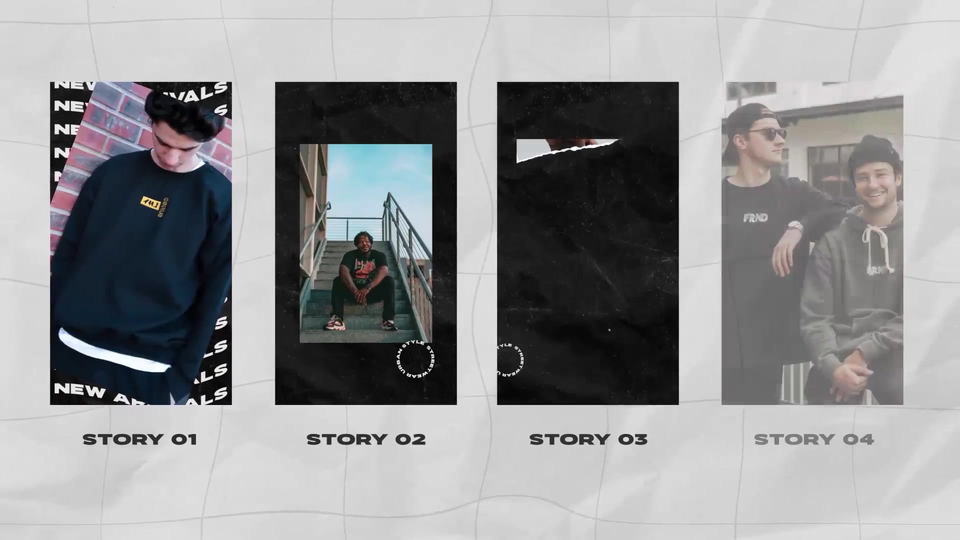 Hyped Streetwear Instagram Posts & Stories Pack Videohive 37262284 After Effects Image 6
