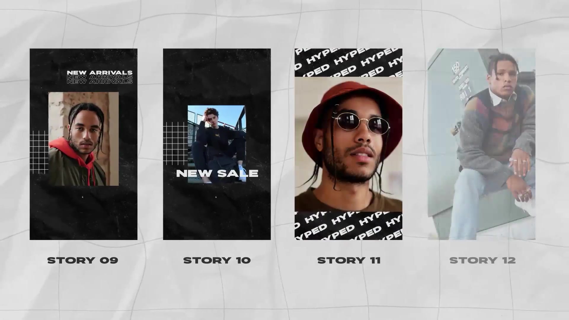 Hyped Streetwear Instagram Posts & Stories Pack Videohive 37262284 After Effects Image 8