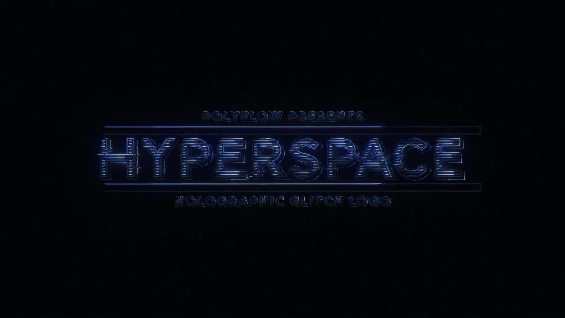 Hyperspace Holographic Glitch Logo Videohive 33948614 Premiere Pro Image 2