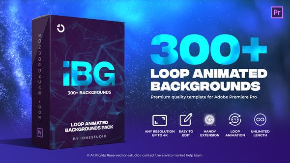 iBG | 300+ Loop Backgrounds for Premiere Pro - Download 35904445 Videohive