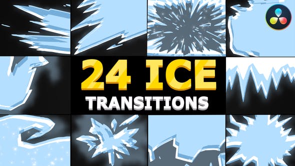 Ice Transitions | DaVinci Resolve - Download Videohive 35320820