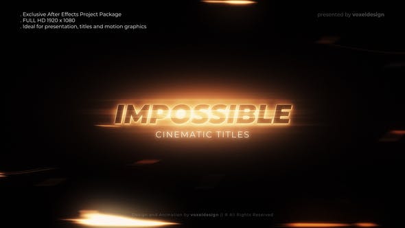 Impossible Cinematic Titles - Videohive 38037132 Download